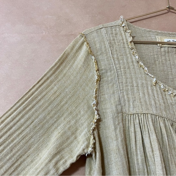 Free People | We The Free Sand Dune Henley Button Popover Tunic Top Size M - Picture 5 of 12